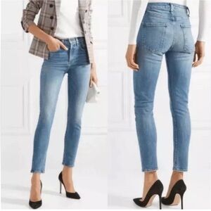 Veronica Beard Faye High Rise Skinny Jeans in Pipeline Wash size 29/8